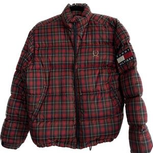 Tommy Hilfiger x Fred Perry tartan down puffer jacket